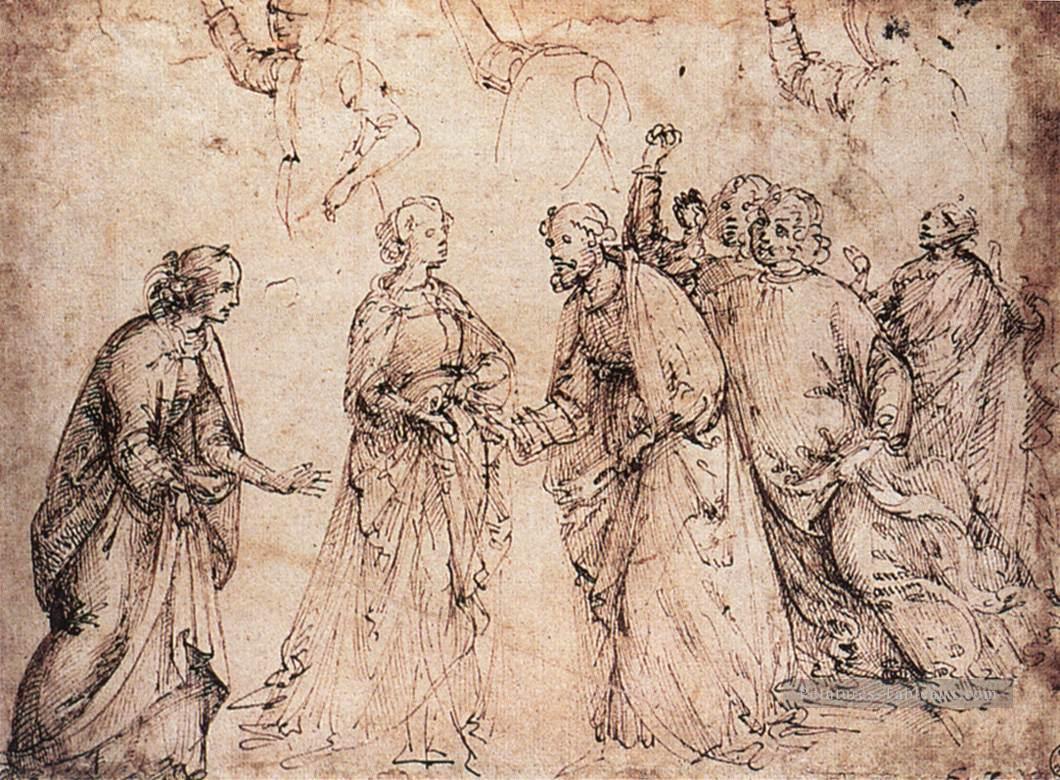 Étude 2 Renaissance Florence Domenico Ghirlandaio Peintures à l'huile